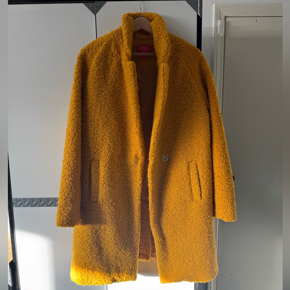 Catherine Malandrino Nordstrom Yellow Pea Coat